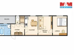 Prodej bytu 2+1, Přerov - Přerov I-Město, Husova, 51 m2