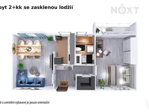 Prodej bytu 2+kk, Šumperk, Čajkovského, 47 m2