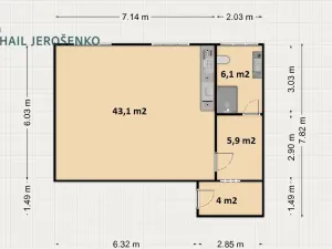 Prodej bytu 1+kk, Nučice, 59 m2