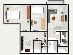 Pronájem bytu 3+kk, Kadaň, Na Strážišti, 57 m2