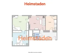 Pronájem bytu 3+1, Ostrava - Poruba, Matěje Kopeckého, 65 m2