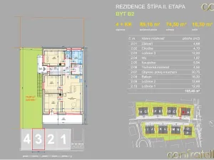Prodej bytu 4+kk, Zlín, Zimní, 89 m2