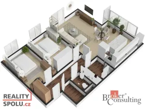 Prodej bytu 3+kk, Poděbrady - Poděbrady V, Čechova, 86 m2