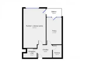 Pronájem bytu 2+kk, Praha - Prosek, Kytlická, 56 m2