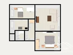 Prodej bytu 3+1, Velký Osek, Komenského, 56 m2