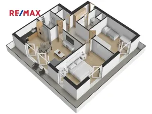 Prodej bytu 3+kk, Praha - Letňany, Hlučkova, 81 m2