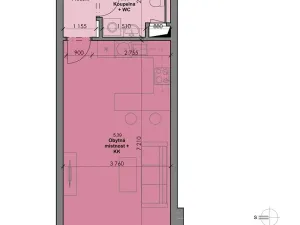 Prodej bytu 1+kk, České Budějovice, Branišovská, 37 m2