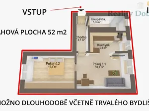 Pronájem bytu 2+kk, Opava, Masařská, 52 m2