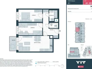 Prodej bytu 3+kk, Kladno, Ke stadionu, 74 m2