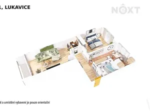 Pronájem bytu 2+1, Lukavice, 64 m2