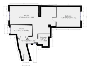 Pronájem bytu 3+kk, Praha - Braník, Branická, 62 m2
