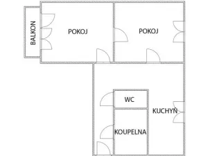 Pronájem bytu 2+1, Ostrava, Sokolovská, 56 m2