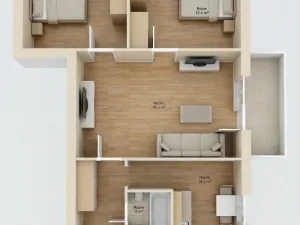 Pronájem bytu 3+1, Valašské Meziříčí - Krásno nad Bečvou, Na Šištotě, 64 m2