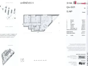 Prodej bytu 3+kk, Praha - Uhříněves, Ke kříži, 68 m2