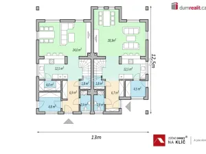 Prodej domu na klíč, Uherský Brod - Těšov, Losy, 123 m2