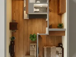 Prodej bytu 2+kk, Praha - Bohnice, Zelenohorská, 43 m2