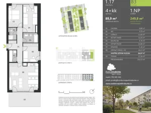 Pronájem bytu 4+kk, Ostrava, Hasičská, 84 m2