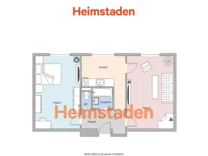 Pronájem bytu 2+1, Havířov - Město, 17. listopadu, 51 m2