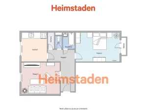 Pronájem bytu 2+1, Karviná - Nové Město, Jurkovičova, 55 m2