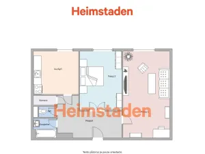 Pronájem bytu 2+1, Karviná - Nové Město, Závodní, 57 m2