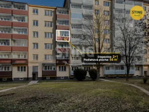 Prodej bytu 2+1, Ostrava, náměstí Družby, 56 m2