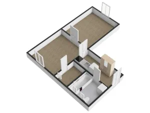 Pronájem bytu 2+kk, Praha - Smíchov, Grafická, 45 m2