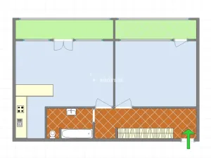 Prodej bytu 2+kk, Praha - Letňany, Tupolevova, 64 m2