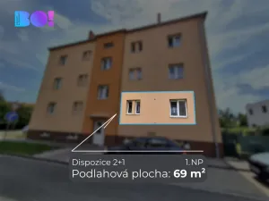 Pronájem bytu 2+1, Prostějov, nám. Spojenců, 64 m2