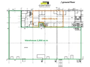 Pronájem skladu, Praha - Zličín, Na Radosti, 2905 m2