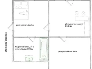 Pronájem bytu 3+kk, Mšeno, Mělnická, 41 m2