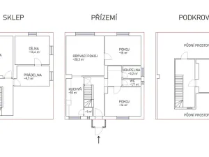 Prodej rodinného domu, Brumov-Bylnice - Brumov, Na Vyhlídce, 93 m2