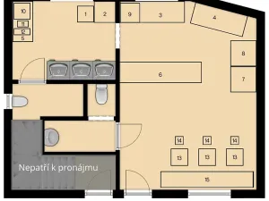 Pronájem restaurace, Vochov, 45 m2