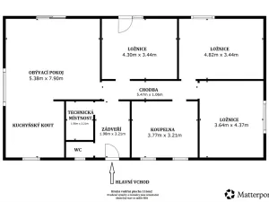 Prodej rodinného domu, Hvozdec, 117 m2