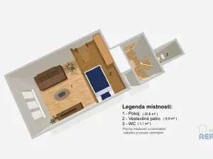 Pronájem bytu 1+kk, Praha - Žižkov, Vlkova, 22 m2