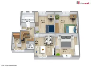 Prodej bytu 4+1, Karlovy Vary - Rybáře, Rohová, 86 m2