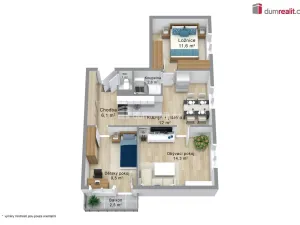 Prodej bytu 3+1, Kynšperk nad Ohří, náměstí SNP, 62 m2