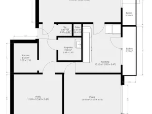 Pronájem bytu 3+1, Brno, Poznaňská, 71 m2