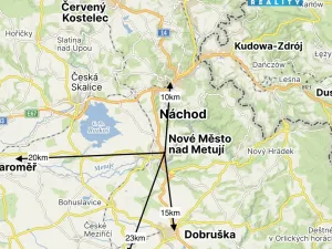 Pronájem bytu 2+kk, Nové Město nad Metují, Družební, 45 m2