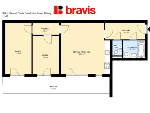 Pronájem bytu 3+kk, Brno, Hlinky, 66 m2