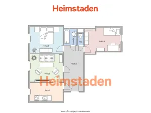 Pronájem bytu 3+1, Ostrava - Poruba, Matěje Kopeckého, 75 m2