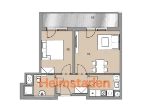 Pronájem bytu 2+1, Plzeň - Jižní Předměstí, Magisterská, 54 m2