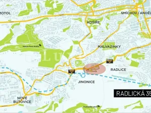 Pronájem kanceláře, Praha - Radlice, Radlická, 1000 m2