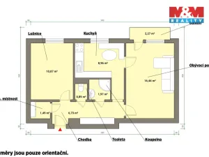 Prodej bytu 2+1, Mariánské Lázně, V Sadech, 48 m2