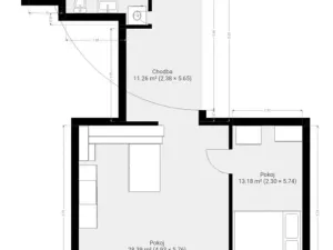 Prodej bytu 2+kk, Brno, Stavební, 63 m2