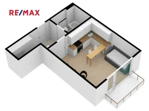 Pronájem bytu 1+kk, Plzeň, V Zahrádkách, 39 m2