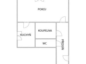 Pronájem bytu 1+1, Ostrava - Mariánské Hory, Vršovců, 27 m2