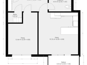 Pronájem bytu 2+kk, Brno - Staré Brno, Ghegova, 51 m2