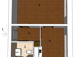 Pronájem bytu 1+1, Brno - Bystrc, Ondrouškova, 33 m2