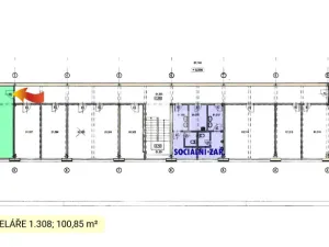 Pronájem kanceláře, Ledeč nad Sázavou, Podolí, 100 m2