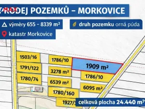 Prodej pole, Morkovice-Slížany, 24222 m2
